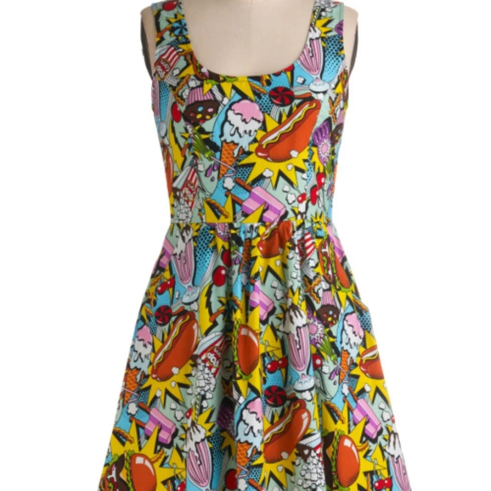 NEW Modcloth "Good Enough to Eat" Folter Junk Food